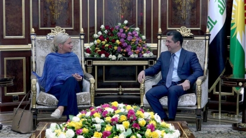 رئيس حكومة الإقليم لممثلة الأمم المتحدة: هدفنا من المحادثات التوصل لإتفاق يضمن حقوقنا الدستورية