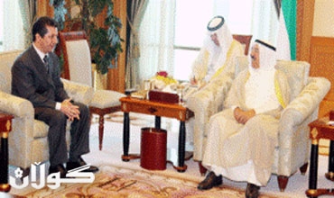 مسرور بارزاني يبحث مع امير الكويت توسيع العلاقات بين الجانبين