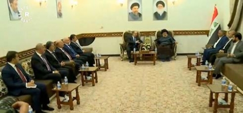 بدء اجتماع الرئيس البارزاني مع مقتدى الصدر في النجف