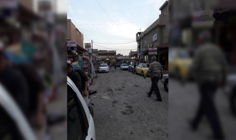 مجاميع مسلحة تنهب محلات تجارية ايسر الموصل