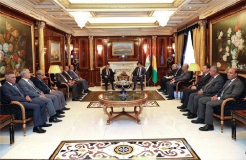 رئيس إقليم كوردستان يلتقي مجلس القضاء