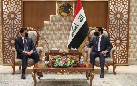 نيجيرفان بارزاني ومحمد الحلبوسي يؤكدان على تغليب المصلحة العليا لتخطي الأزمات