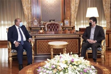  رئيس إقليم كوردستان يستقبل محافظ كربلاء