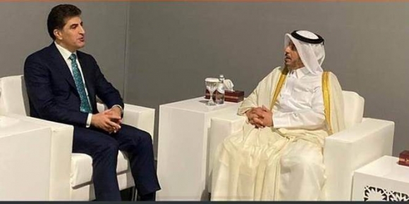 نيجيرفان البارزاني ورئيس الوزراء القطري يبحثان  أوضاع المنطقة