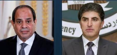 نيجيرفان بارزاني يعزي السيسي بوفاة القنصل المصري في أربيل