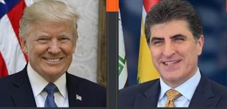 نيجيرفان البارزاني يجتمع مع دونالد ترمب على هامش منتدى دافوس الاقتصادي