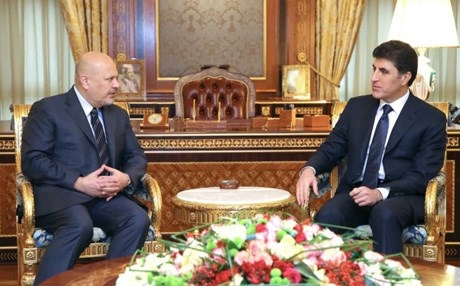 نيجيرفان البارزاني يجتمع مع رئيس فريق التحقيق الدولي بجرائم تنظيم داعش في العراق