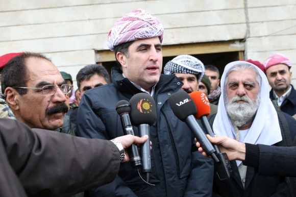 نيجيرفان البارزاني يصل سفح جبل سنجار