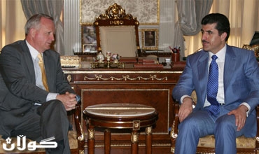 نيچيرڤان بارزاني يستقبل السفير السويدي لدى العراق والوفد المرافق له