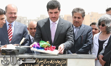بحضور رئیس حكومة إقليم كوردستان.. إفتتاح مشروع ماء شقلاوة ـ بيرمام