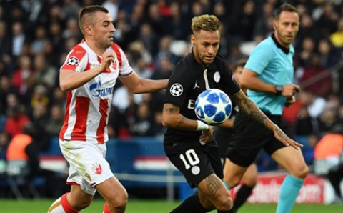 سان جيرمان يقسو على زفيزدا الصربي بسداسية في أبطال أوروبا