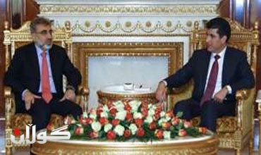 نيچيرڤان بارزاني يلتقي وزير الطاقة التركي