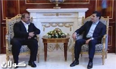 نيچيرڤان بارزاني يستقبل وفدا تجاريا من جمهورية ايران الاسلامية