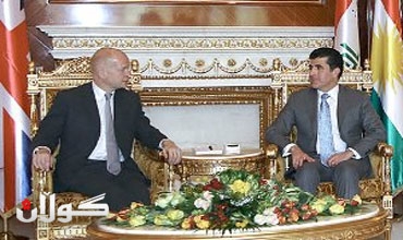 نیچیرڤان بارزاني ووليام هيگ يبحثان تقييم الأوضاع الراهنة في العراق