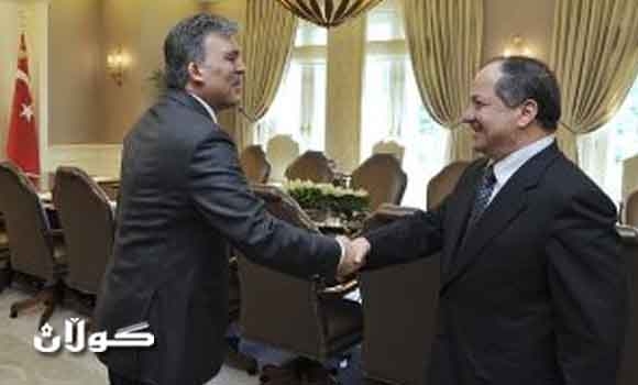 رئيس الاقليم يبحث مع الرئيس التركي العلاقات الثنائية