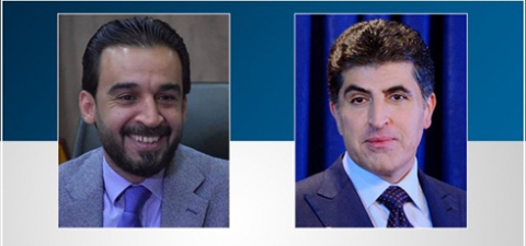 نيجيرفان البارزاني يهنىء محمد الحلبوسي لفوزه بمنصب رئيس مجلس النواب العراقي
