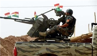 الپيشمرگه‌ تقصف اوكار داعش في باشيك بقذائف الهاون