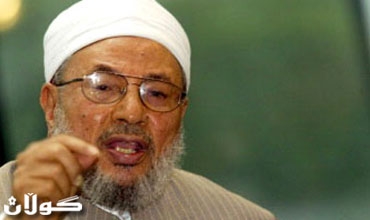 القرضاوي ينتقد الصمت تجاه أحداث ليبيا