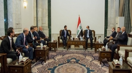 طالباني يبحث مع المالكي والعبادي ضرورة التوصل لحلول شاملة ومتوازنة للخلافات 