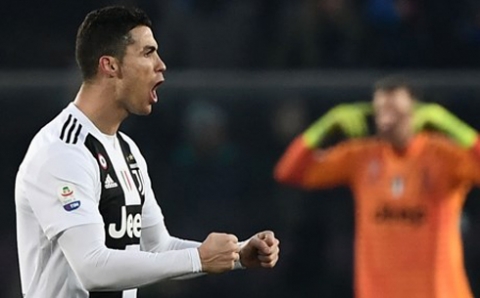 رونالدو ينقذ يوفينتوس من الهزيمة أمام أتلانتا في الدوري الايطالي