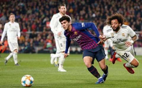 برشلونة ينتزع تعادلاً من ريال مدريد في ذهاب كأس ملك إسبانيا