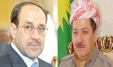 الرئيس بارزاني يتلقى برقية تهنئة من رئيس الورزاء العراقي