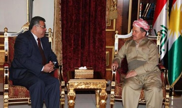 رئيس إقليم كوردستان يستقبل القنصل العام للسلطة الفلسطينية في إقليم كوردستان