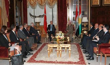 رئيس إقليم كوردستان يستقبل نائب زير الخارجية التركي والوفد المرافق له