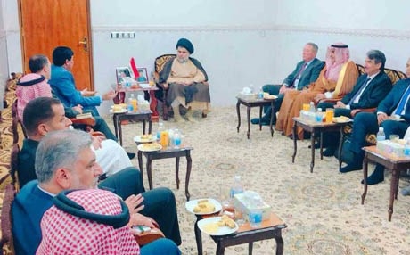 خلال لقائه سفراء خمس دول مجاورة.. الصدر يدعو لدعم العراق لا التدخل بشؤونه 