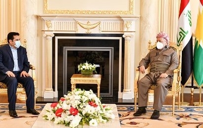 الرئيس بارزاني يستقبل مستشار الأمن الوطني العراقي