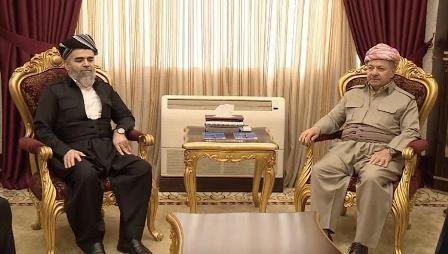 الرئيس البارزاني يستقبل أمير الجماعة الاسلامية الكوردستانية و الوفد المرافق له