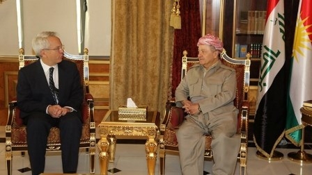 الرئيس البارزاني يستقبل القنصل البريطاني في أربيل