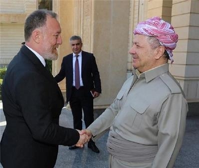 الرئيس البارزاني يستقبل الرئيس المشترك لحزب الشعوب الديمقراطي