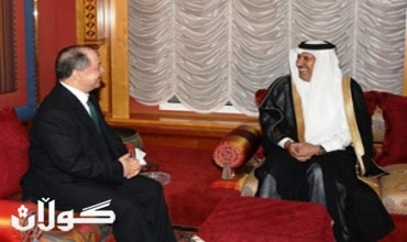 رئيس إقليم كوردستان وولي العهد القطري يبحثان سبل تعزيز العلاقات الاقتصادية