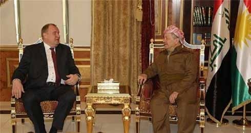 الرئيس البارزاني يستقبل القنصل الروسي في اربيل