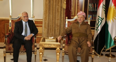 الرئيس البارزاني يستقبل رئيس حزب تركمان ايلي