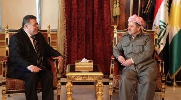 الرئيس بارزاني يؤكد رغبة إقليم كوردستان في تعزيز علاقاته مع فلسطين