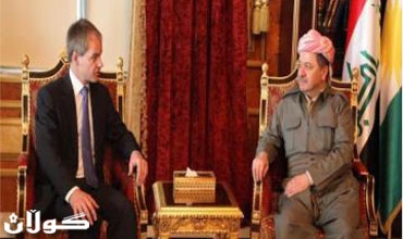 رئيس إقليم كوردستان يستقبل عضو البرلمان الهولندي هاري فان بومل