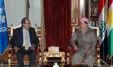 رئيس إقليم كوردستان يستقبل الممثل الخاص للسكرتير العام للامم المتحدة في العراق