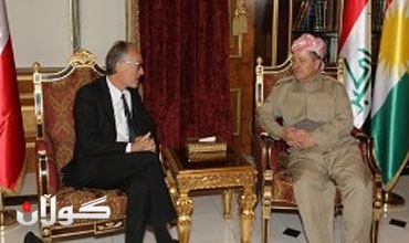 رئيس إقليم كوردستان يستقبل السفير الدانماركي لدى العراق