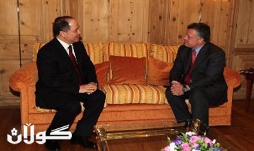 رئيس إقليم كوردستان يبحث مع العاهل الاردني تعزيز وتوسيع العلاقات الثنائية