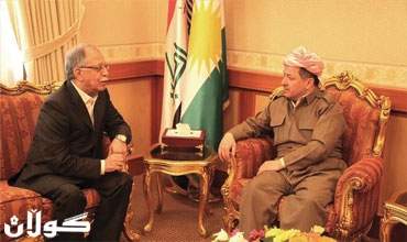 رئيس اقليم كوردستان يستقبل السيد فخري كريم