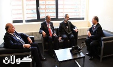 رئيس إقليم كوردستان يستقبل أحمد معاذ الخطيب رئيس إئتلاف المعارضة السورية