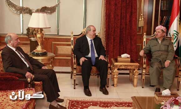 رئيس إقليم كوردستان وعلاوي يبحثان تفاصيل المؤتمر الوطني المرتقب