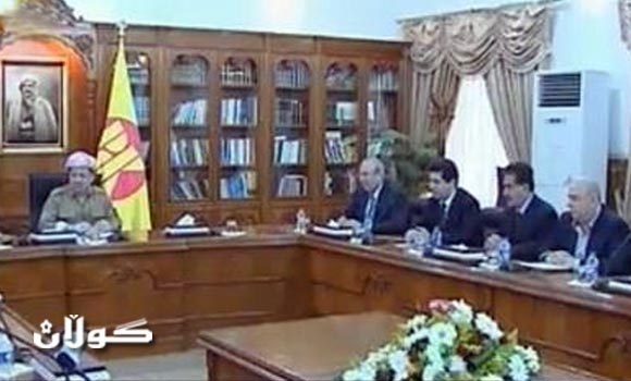 الرئيس بارزاني يشرف على اجتماع للمكتب السياسي للحزب الديمقراطي الكوردستاني