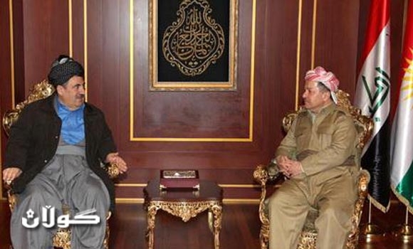 رئيس إقليم كوردستان يستقبل رئيس الحزب الاشتراكي الديمقراطي الكوردستاني