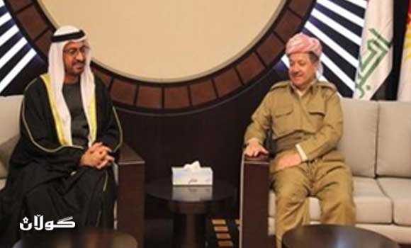 رئيس إقليم كوردستان يبحث تعزيز العلاقات الثنائية مع السفير الاماراتي لدى العراق