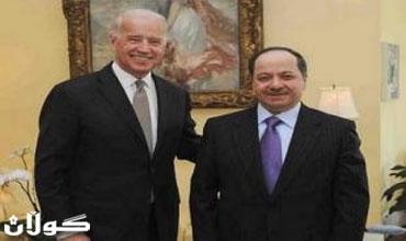 نائب الرئيس الامريكي ووزيرة الخارجية يستقبلان رئيس إقليم كوردستان