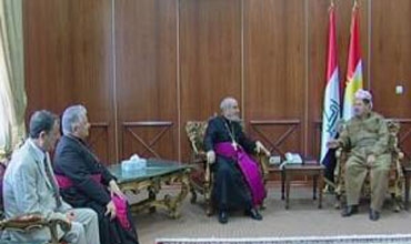 رئيس إقليم كوردستان يستقبل بطريارك الكلدان في العراق والعالم ووفد من رجال الدين المسيحيين في كوردستان والعراق