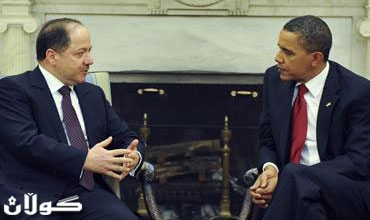 الرئيس الأمريكي باراك أوباما يستقبل رئيس إقليم كوردستان